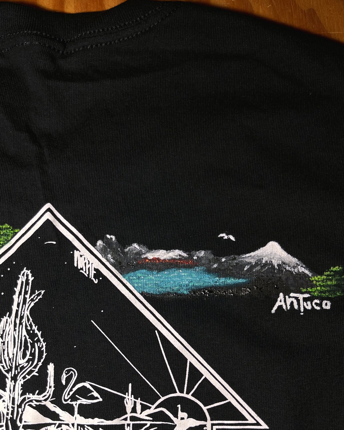 Detalle pintado a mano, Antuco